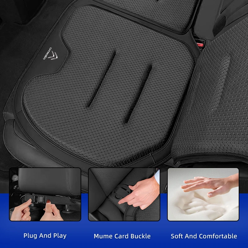 Ice silk car height increasing seat cushion is breathable and comfortable For Citroen C4 C3 C5 C1 C2 Berlingo Celysee Cactus