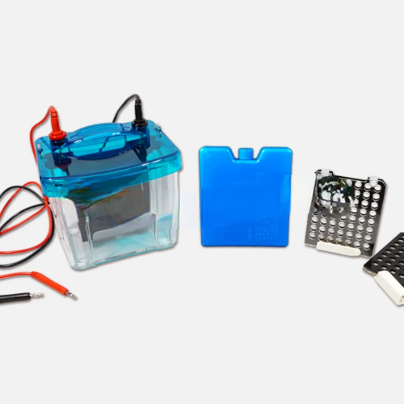 

Fast transferring speed electrophoresis apparatus with buffer volume 1350 ml