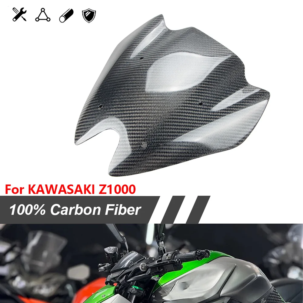 

Fit For Kawasaki Z1000 2011 2012 2013 2014 Motorcycle Accessories Carbon Fiber Wind shield Windscreen