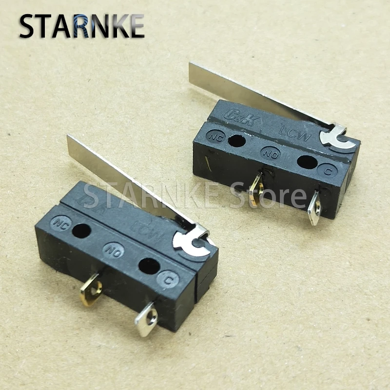 2PCS Waterproof And Dustproof Micro Switch 2Pins With Straight Handle Normally Open Type Travel Limit Contact Switch