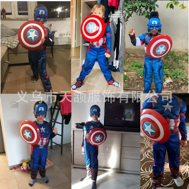 Marvels Children\'s Shield Toy Kid Captain Team Plastic Shield Toys Super Hero Weapon Props Diameter 32cm Kids Toys Birthday Gift