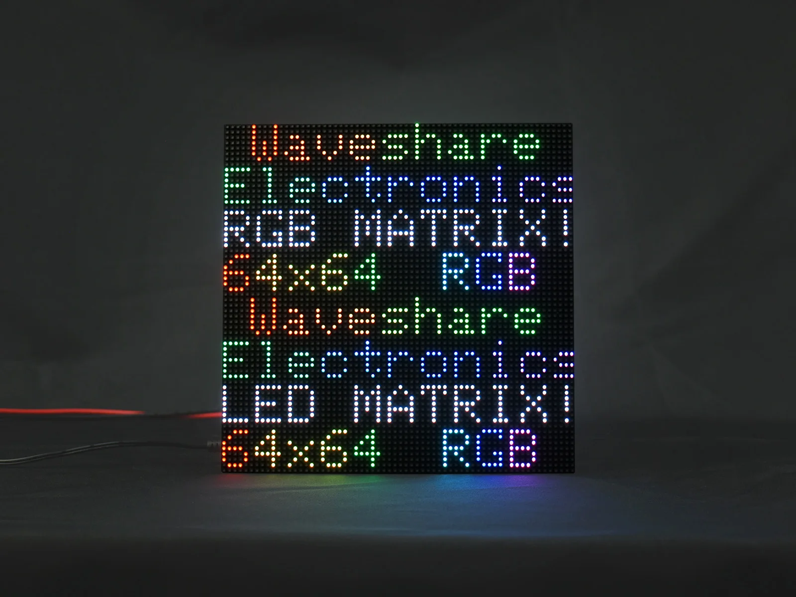 

RGB-Matrix-P3-64x64-F,Flexible RGB Full-Color LED Matrix Panel, 3mm Pitch, 64×64 Pixels, Adjustable Brightness And Bendable PCB