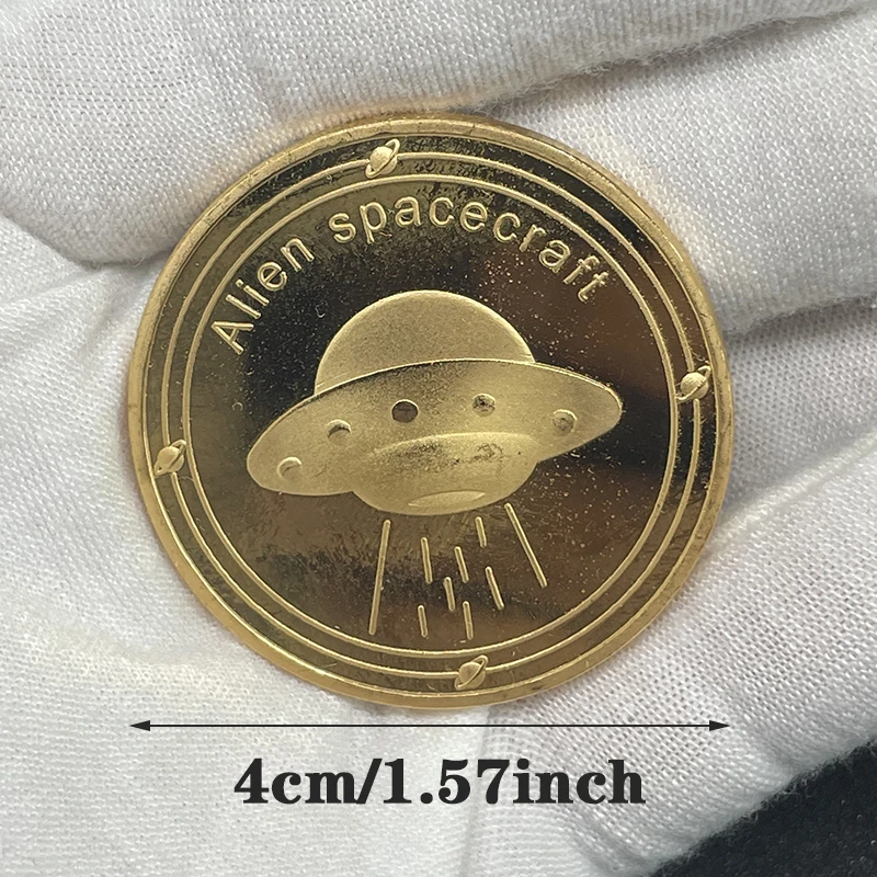 alien spacecraft ﻿ souvenir coin  universe collection coin