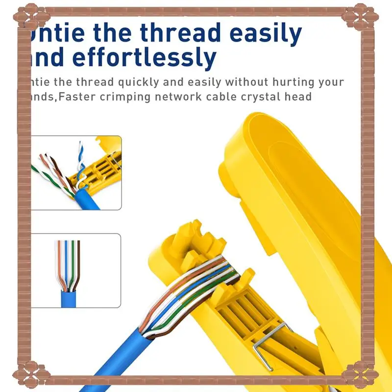 24-Hour Delivery 4-In-1 RJ45 Network Cable Tool With Cutting,Stripping,Untangling, And Straightening Functions Applies To STP/UT