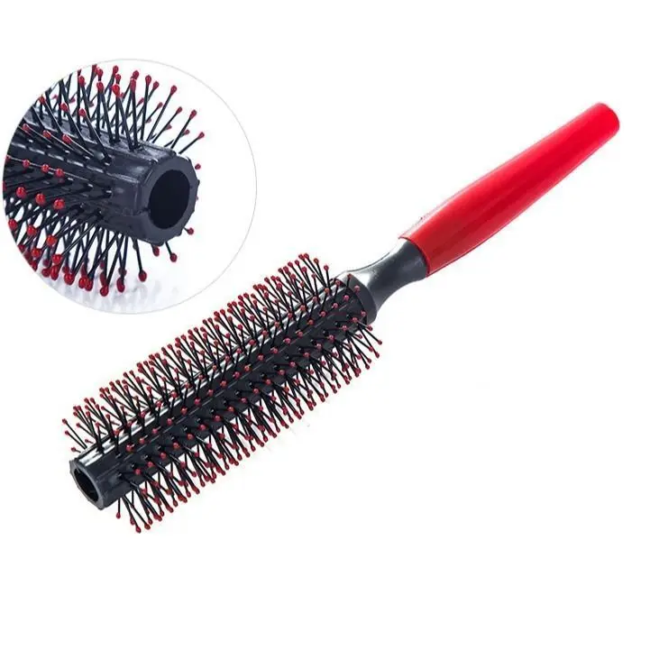 Professional Plastic Round Brush Comb Spiral Roller Curly Hair Combs Massager Hairbrush Dressing Salon Barber Comb Hairstyle