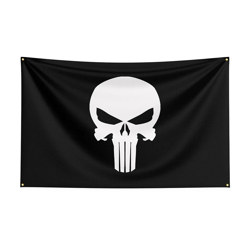 3x5 Punisher Black Background Flag Polyester Printed Other Banner For Decor ft Flag Decor,flag Decoration Banner Flag Banner