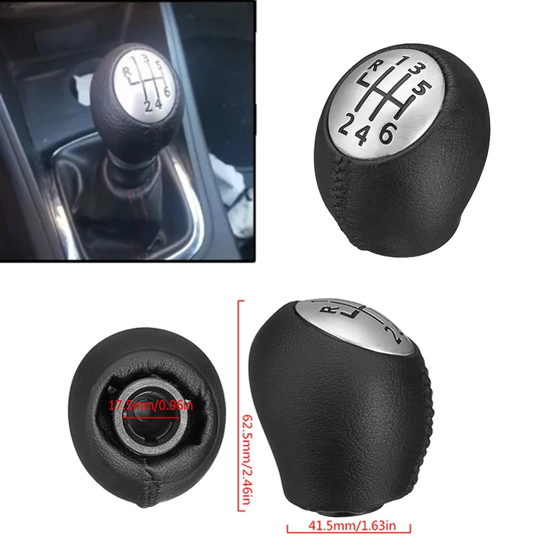 6 Speed Car Gear Shift Knob Level Stick Shifter Handle Auto Accessories Fit For Renault Laguna Scenic Megane III Master Trafic