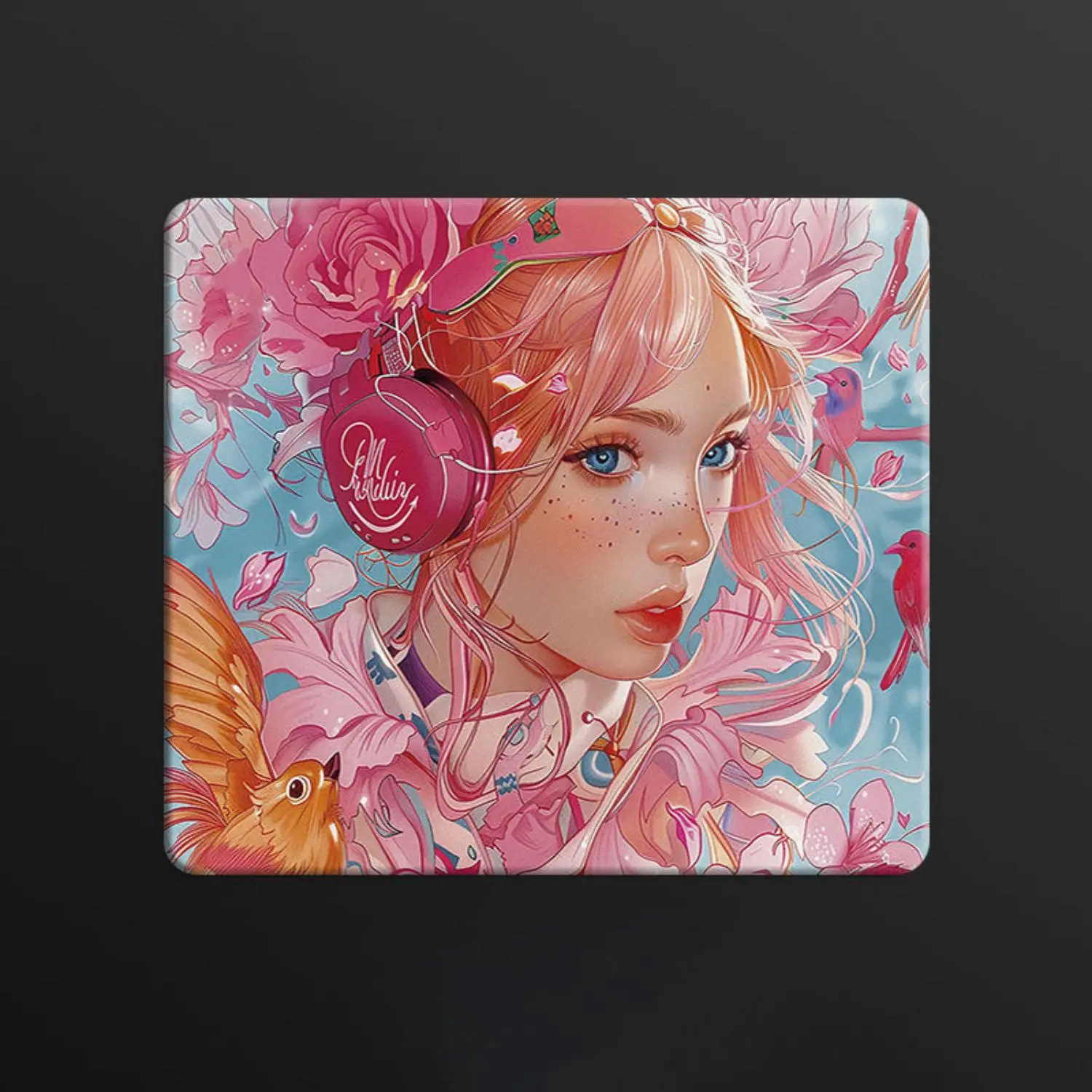 

Стеклянный коврик для мыши для девочек с веснушками, игровой коврик для мыши Sora, индивидуальный узор, закаленный гладкий коврик для игрового стола, Fps, киберспортивный офисный игровой коврик