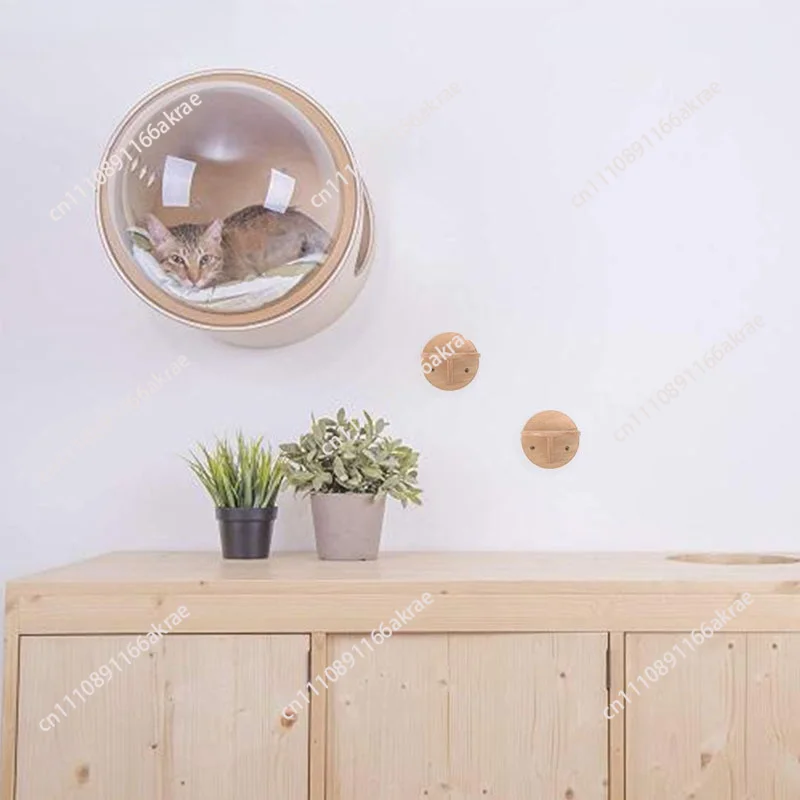 Nouveau Nid pour Chat Mural en Forme de Capsule Spatiale – Économique et Adorable pour un Espace Libre au Mur