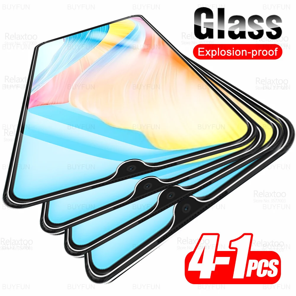 1-4Pcs Full Cover Tempered Glass For Oppo A38 Appo Orro A18 A58 A78 4G A98 5G A 18 38 58 78 98 2023 Screen Protector Armor Film