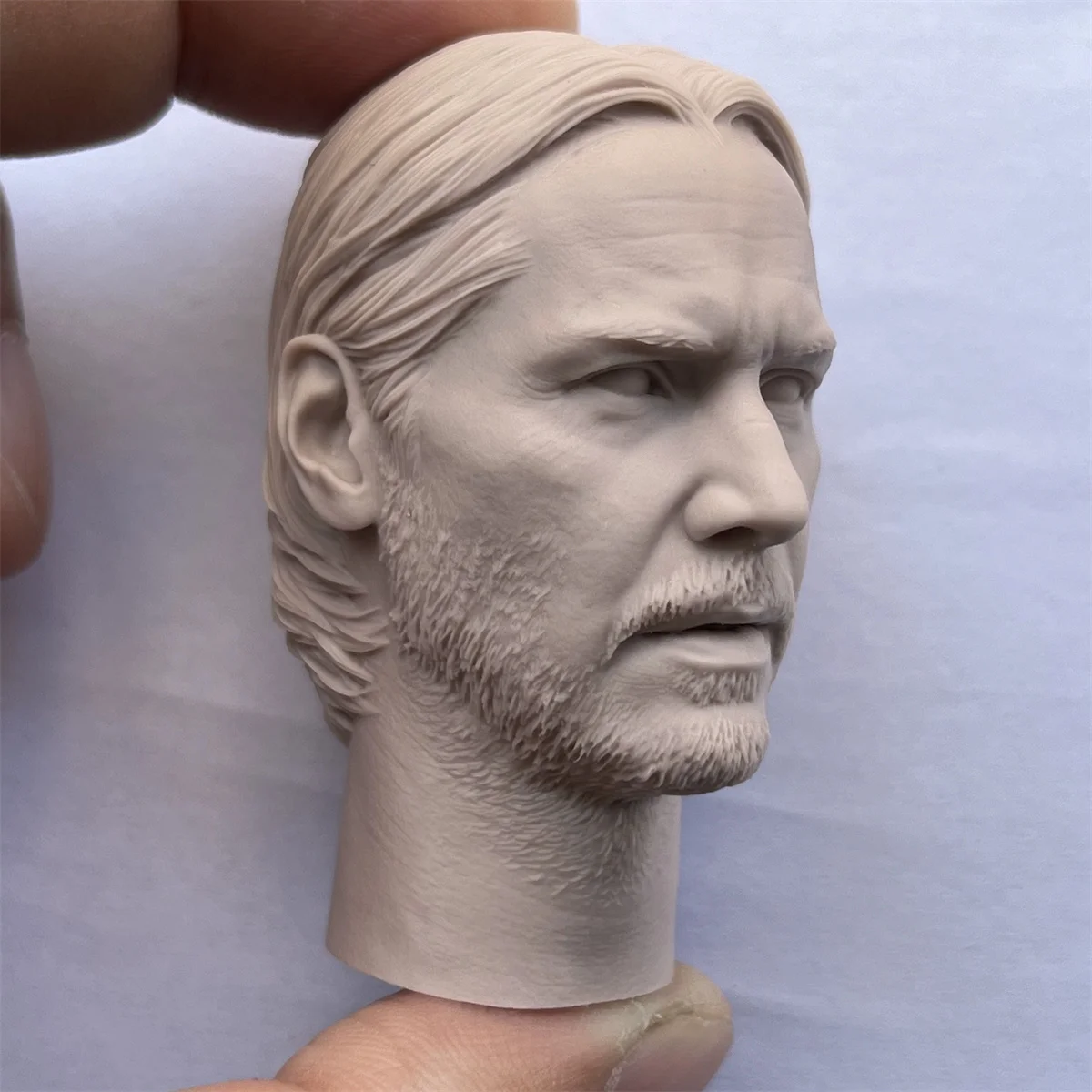 God Keanu Reeves Killer 1/Unpanited Male Head Carving   John Wick Star Soldier killer  Model 1/6 Scale Action Figure Body Toys