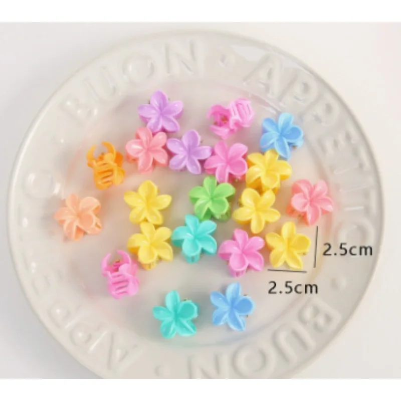 10PCS Colorful Flower Hair Clips Set Sweet Style Snap Clips for Braiding Extensions Easy To Use Strong Hold for Party Daily view 5