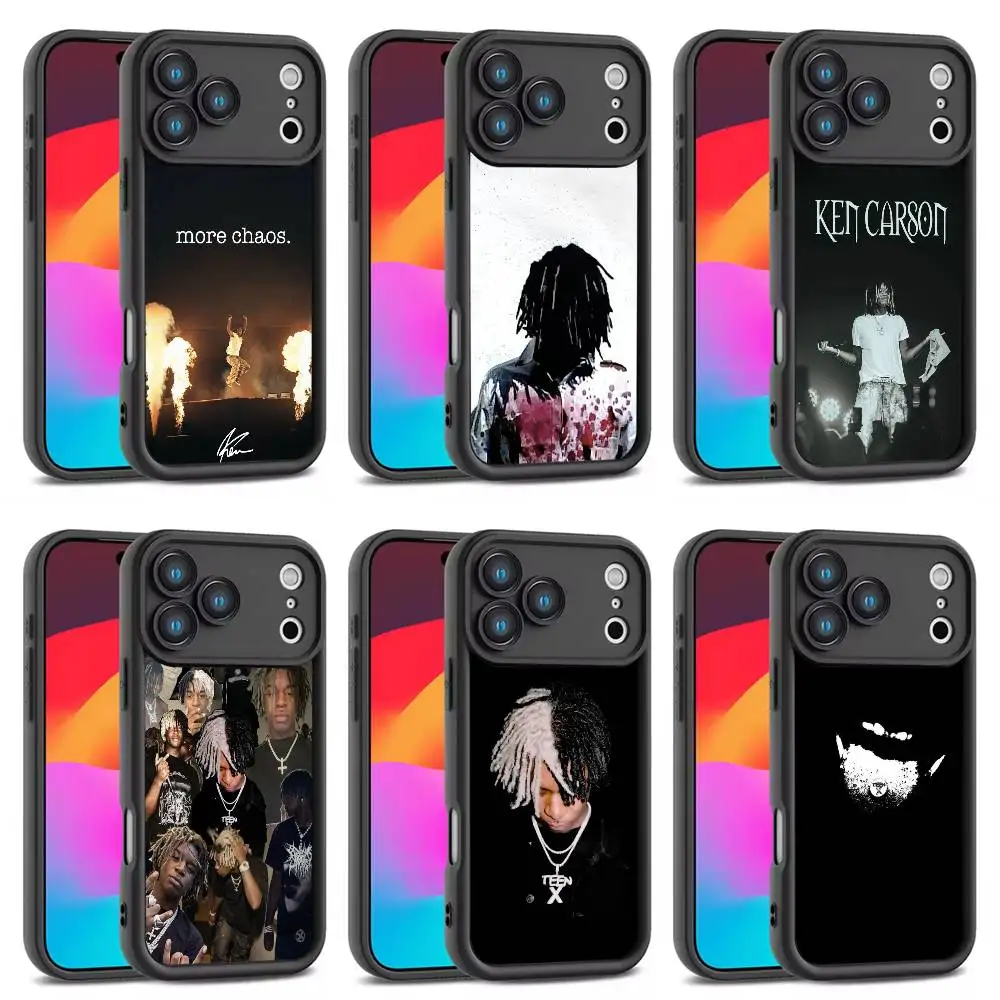 

K-Ken C-Carson A Great More Chaos Phone Case For iPhone 17,16,15,14,13,12,11,Pro,Max,Plus,E,Air,Mini Black Full Coverage Cover