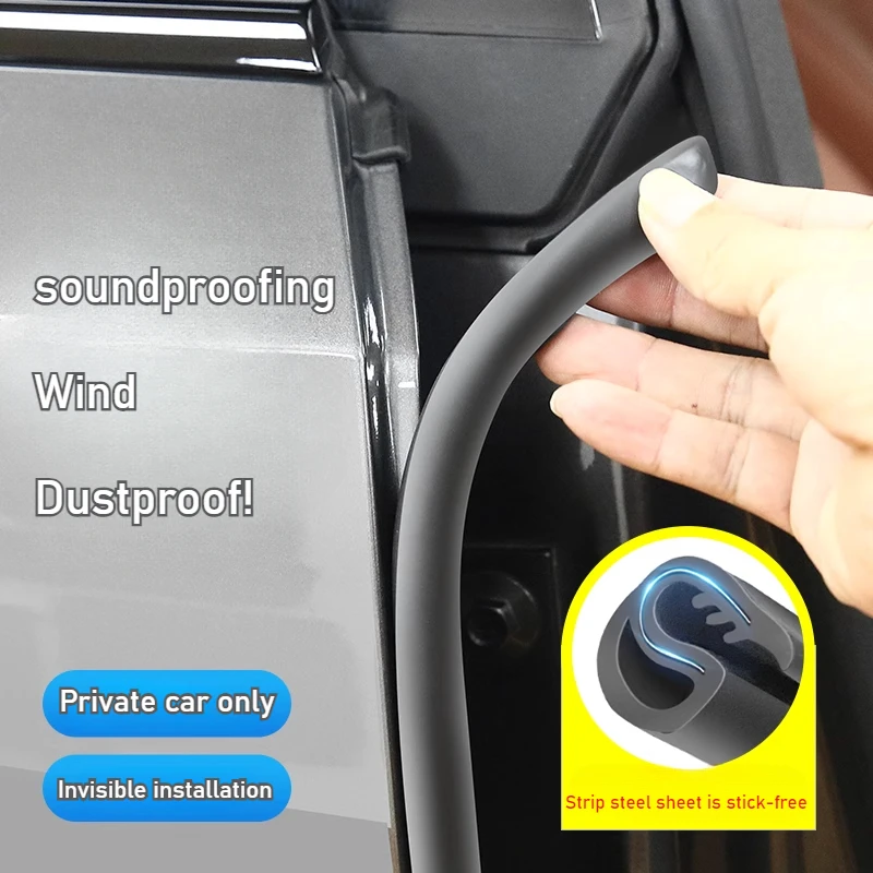 

For Deepal S07/S7/SL03/L07/S05 2Pcs Car Door Sealing Strips B-Pillar Sound Insulation Strips w/ Noise Reduction Upgraded Version