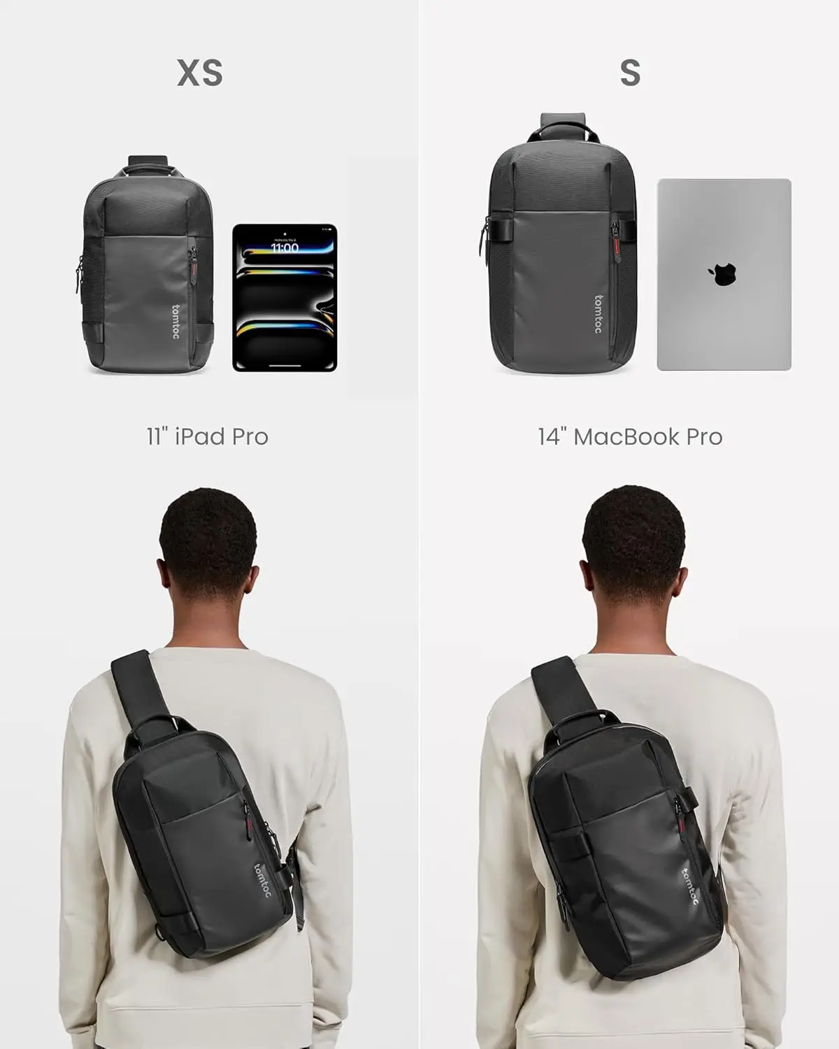 Sling Bag Crossbody Backpack EDC Daypack, Minimalist Chest Shoulder bag for 2024 New 14