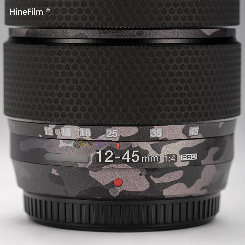 Hinefilm Skin for Old olympus 12-45pro Lens Skin 12-45 F4 Lens Sticker Protective Sticker for Olympus 12-45 F4 PRO Lens Skin