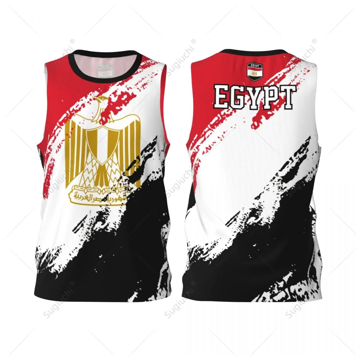 Men Basketball Sports Egypt Flag Running Fitness Multifunction Jersey Sleeveless shirt Custom Name Nunber Exclusive