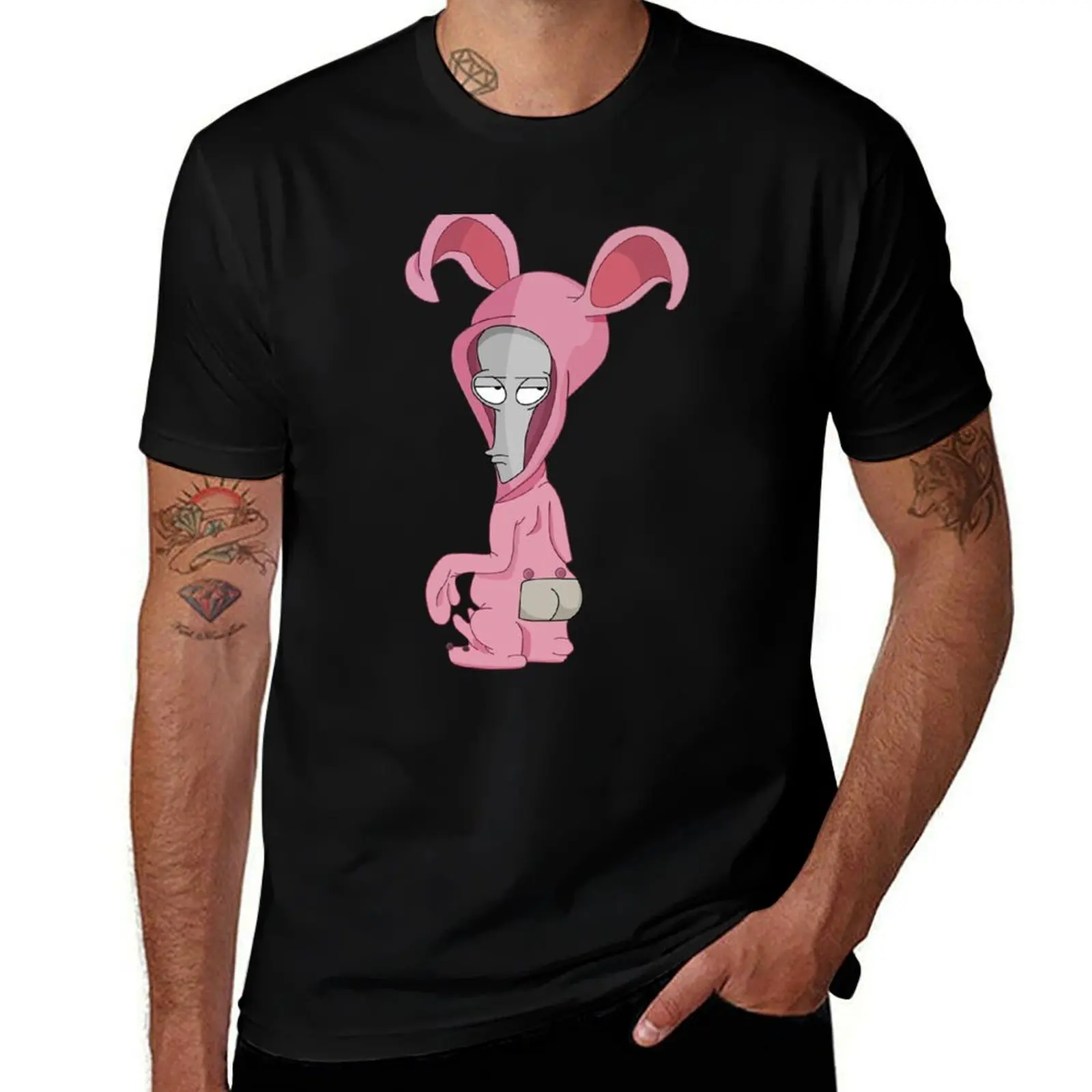 Roger Alien Bunny Costum T-Shirt Minimal Art Print T-Shirt