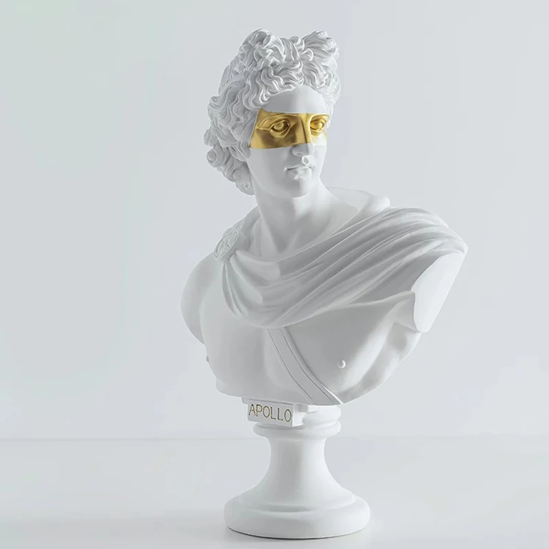 العين الذهبية إله الشمس أبولو آلهة أثينا النحت القرص قاذف ديفيد تمثال راتنج ديكور المنزل تمثال ميديسي الحرف الهدايا