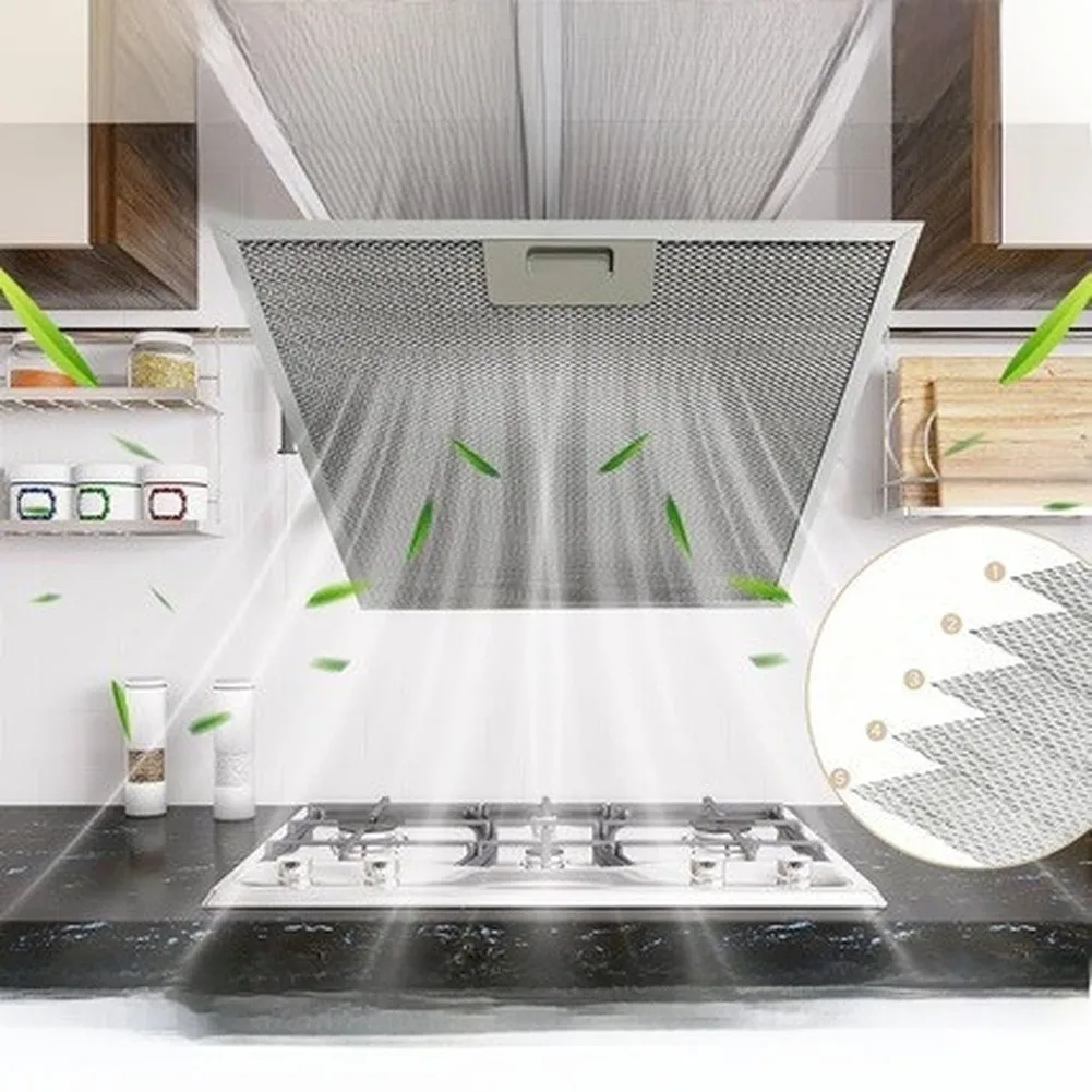 5 Layer Aluminum Mesh Filter Grease Filter As Shown WA0575 Range Hood Filter 5-layer Aluminum Mesh Leak-proof Sealing Design