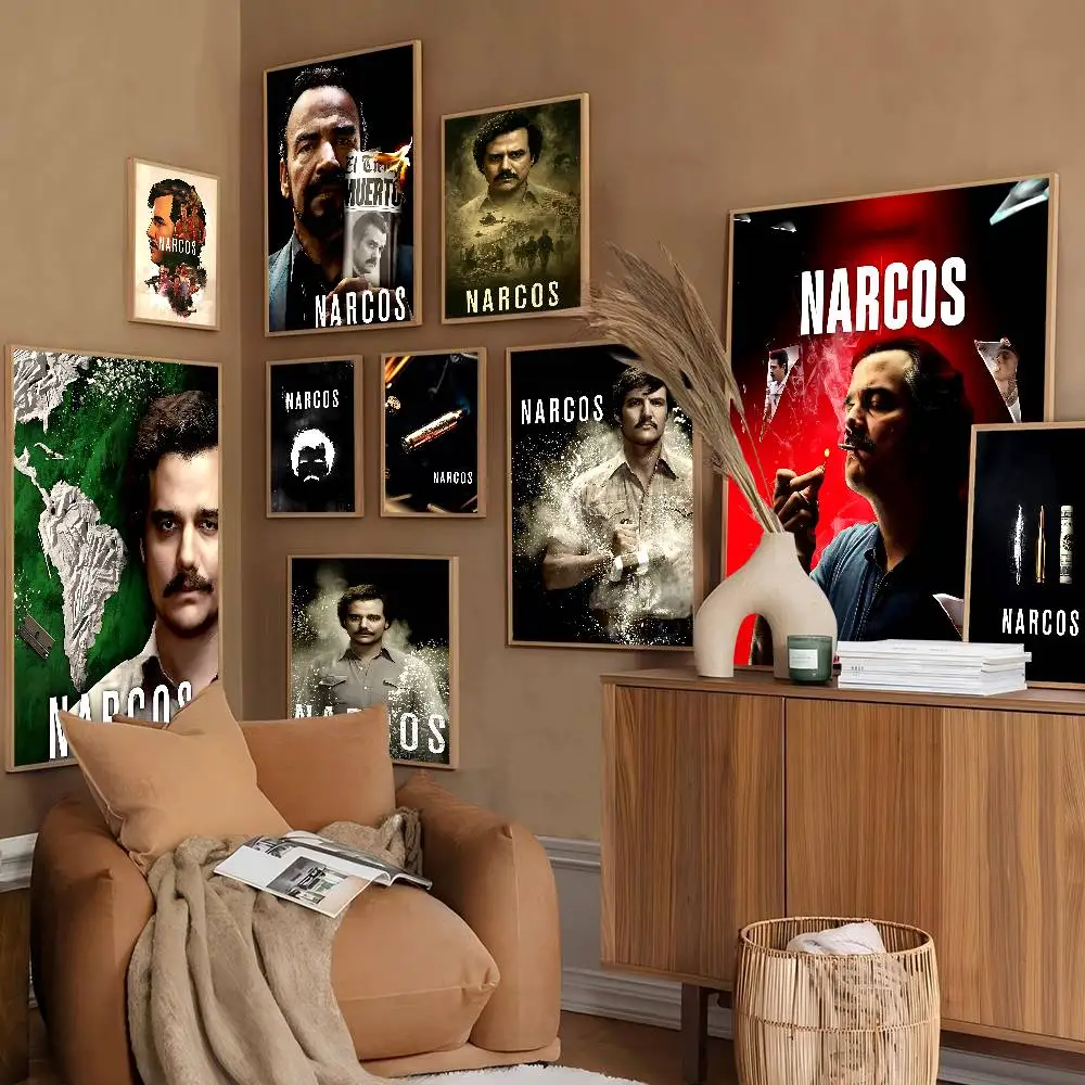 Narcos TV Series Pablo Escobar Whitepaper Poster HD Quality Poster Wall Art Painting Study Room Wall Decor