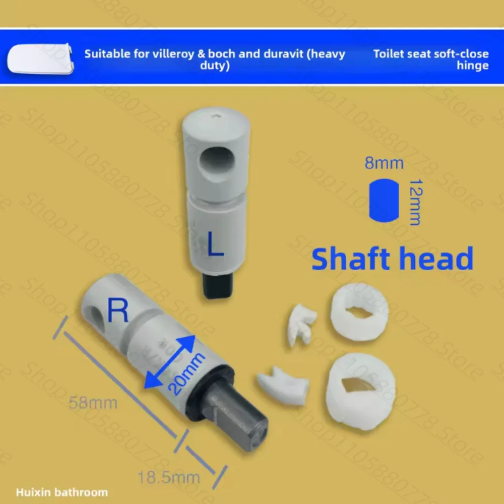 For Duravit Villeroy & Boch Geberit Toilet Seat Hinge Slow Closing Damper Replacement
