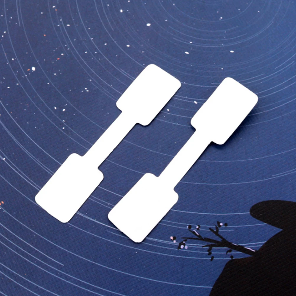 

200 шт. наклеек-ценников на двусторонней клейкой ленте для украшений (колье, кольца, браслеты), для рукоделия, легко снимаются