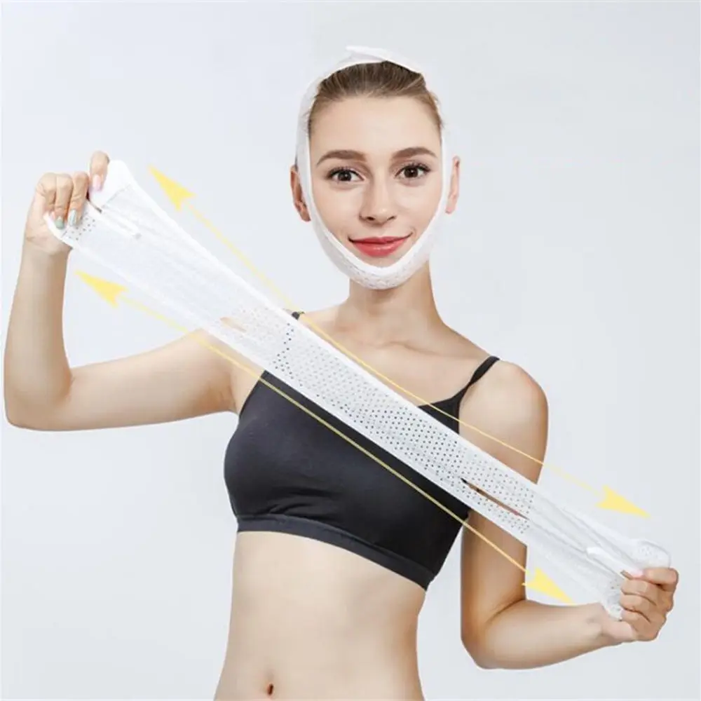 Anti Rimpel Verminderen Dubbele Kin V-Line Lift Up Beauty Tools Gezichtsmassager Gezicht Afslankende Bandage Face-Lift Riem