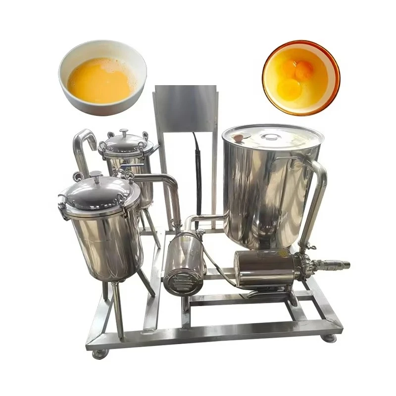 Customized Energy Saving Egg Liquid Filter Equipment / Egg Liquid Impurity Filter Machine / Liquid Egg Filter