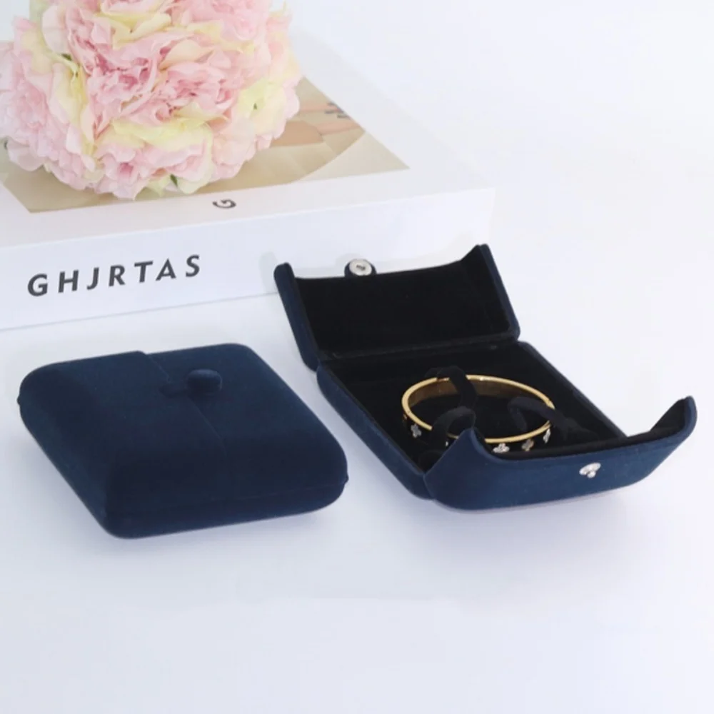 

Бархатная двойная шкатулка для драгоценностей, женское кольцо, браслет, ожерелье, серьги, коробка для хранения, витрина для свадебных украшений на день Святого Валентина