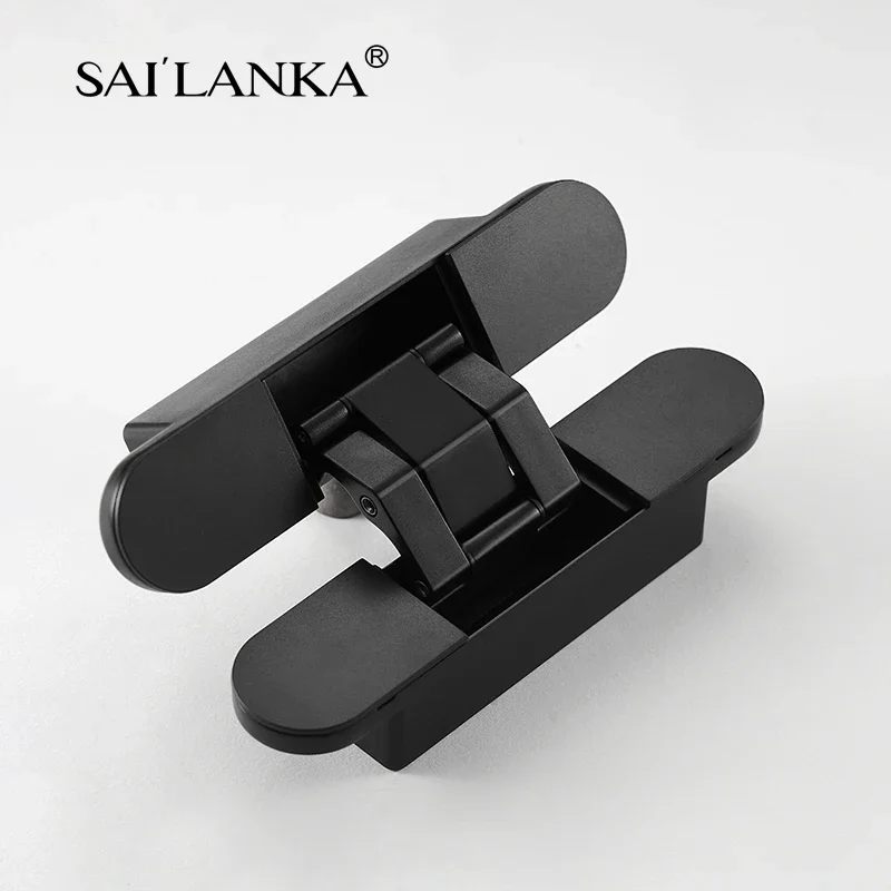 SAILANKA Brass Invisible Door Hinge Hidden Solid Wood Door Folding Door Hidden Cross 3D Hinges Gold Black Bright Chrome Hardware