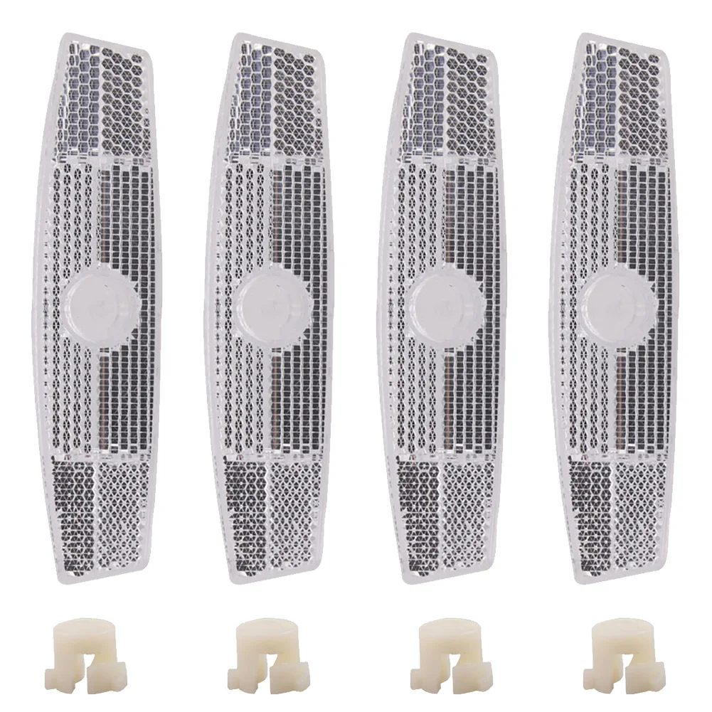 دراجة عاكس تكلم عاكس أصفر/أبيض سلامة الدراجة تكلم البلاستيك عاكس المتحدث عاكس 1*2.6*11.3 سنتيمتر 11.35 جرام #1