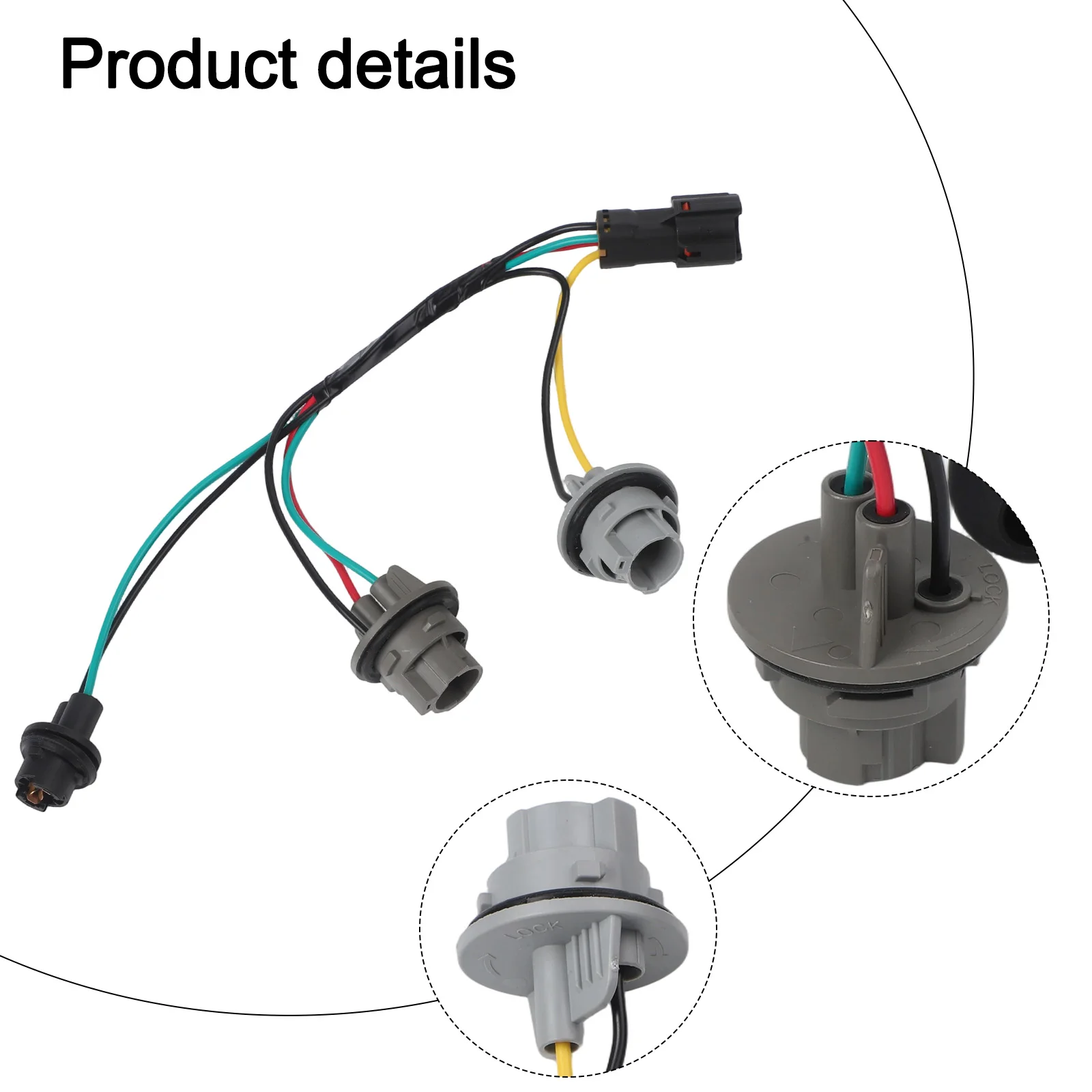 Car Tail Light Repair Tail Light Harness Auto Parts Part As Shown Compatible Model 2014-2015 Tail Light Connector