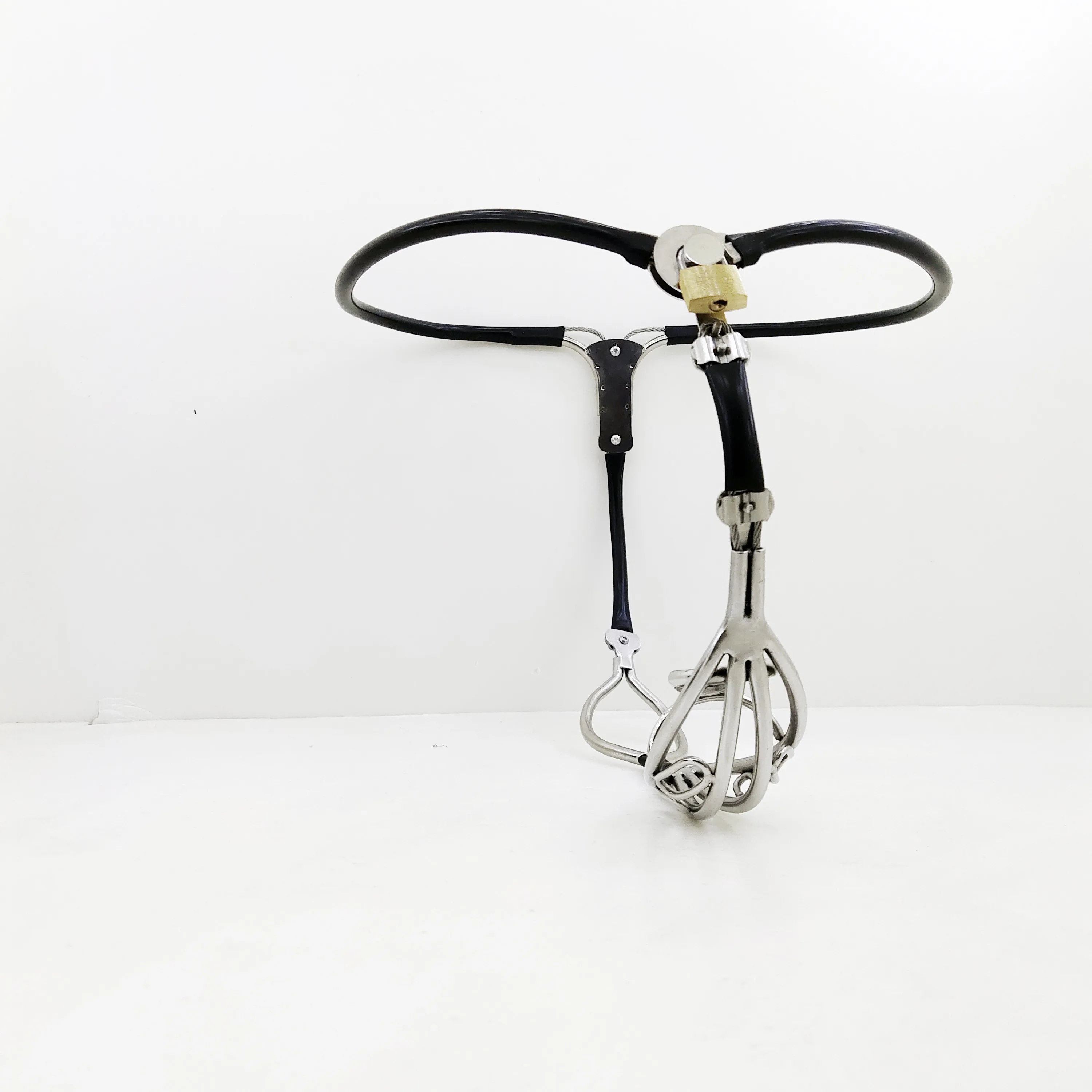 Stainless Steel Male Invisible Hollow Chastity Belt Strap on Cock Cage Lockable Panties BDSM Bondage Penis Restraint Device