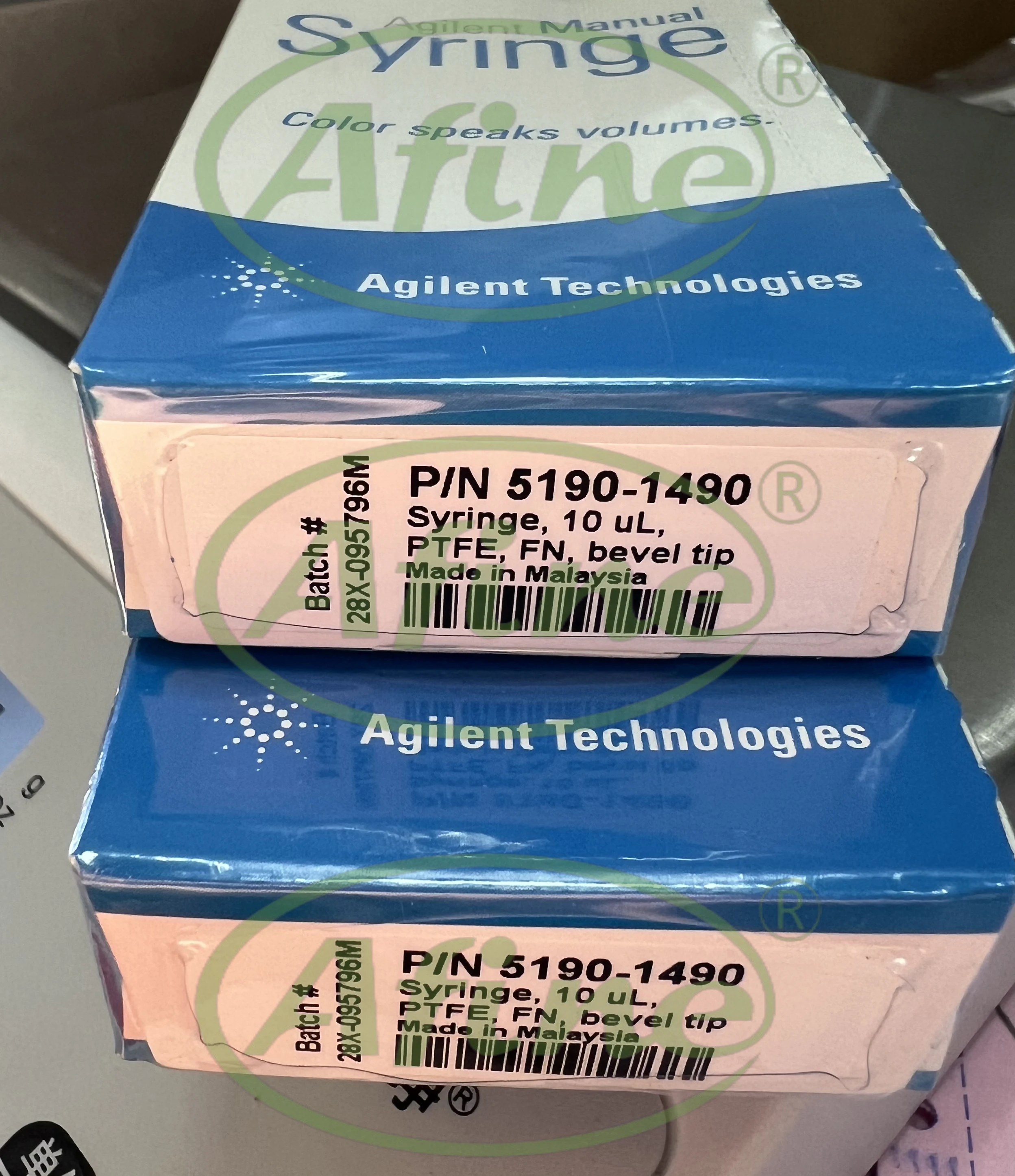 

AFINE Agilent Manual Injection Needles 5190-1490 Fixed 10 µL PTFE Tip Pusher Beveled Tip Needles