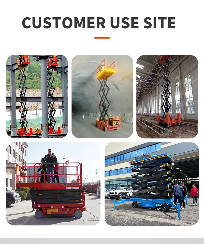 

Автоматический электрический подъемник - бесшумная ножничная подъемная платформа на колесах для склада