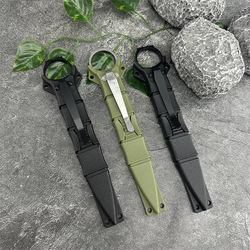 Two-colour band Kydex has a crust tactical knife Jungle Self Defense Rescue Small pocket knife EDC pocket Knife Men's gift