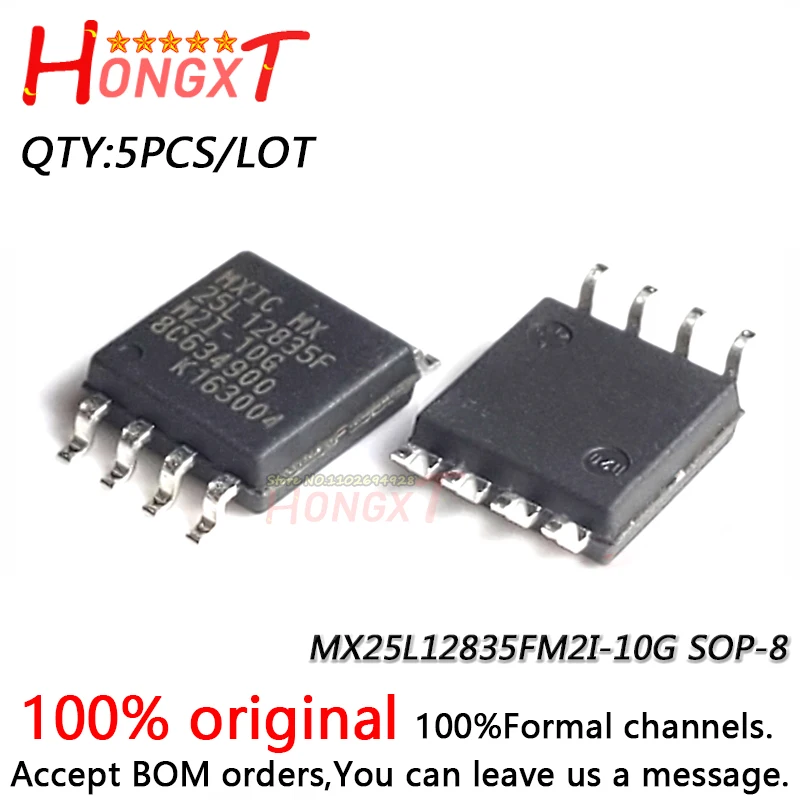 5PCS 100% NEW  MX25L12835FM2I-10G SOP-8.Chipset