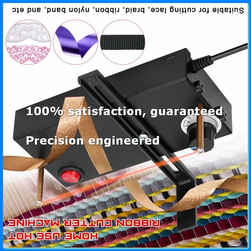 Small Hot Cutting Machine Manual Electric Heating Wire Cutting Machine Ribbon Cutter Thermal Cutter, EU Plug-FS