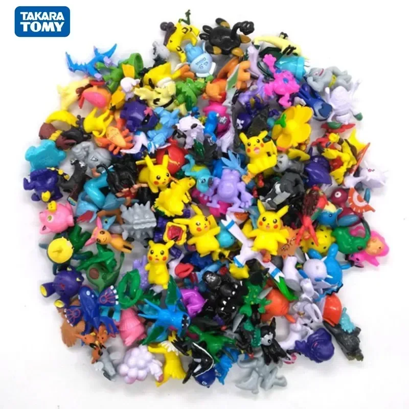 24pcs/bag Takara Tomy Pokemon Action Figure Not Repeating Mini Figures Model Toy Pikachu Anime Kids Collect Dolls Birthday Gifts