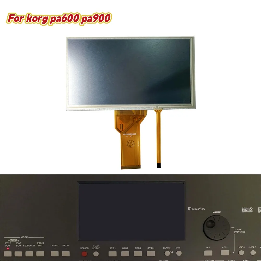

For Korg Pa600 Pa900 Car LCD Display Instrument Cluster Dashboard 4-Wire LCD Screen+Resistive Touch Screen Panel Galss
