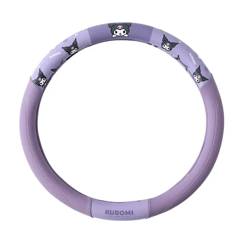 

Sanrio Kawaii Kuromi My Melody кожаный чехол на руль аниме автомобильный аксессуар подходит для капота рулевого колеса 38 см милый подарок