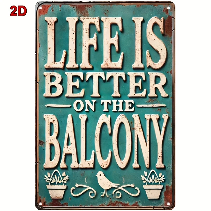 , Vintage Metal Wall Art Sign 