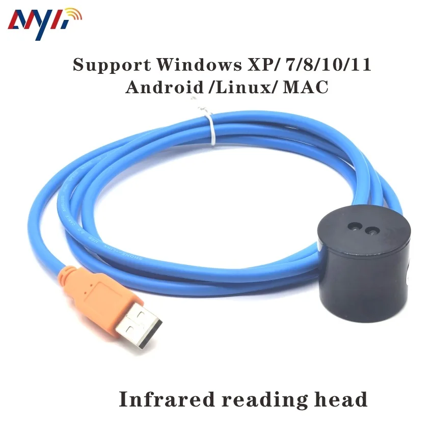 USB para interface óptica OPTO IR próximo adaptador magnético infravermelho win7/8/10/11 DLMS medidor elétrico, medidor de água, medidor de gás