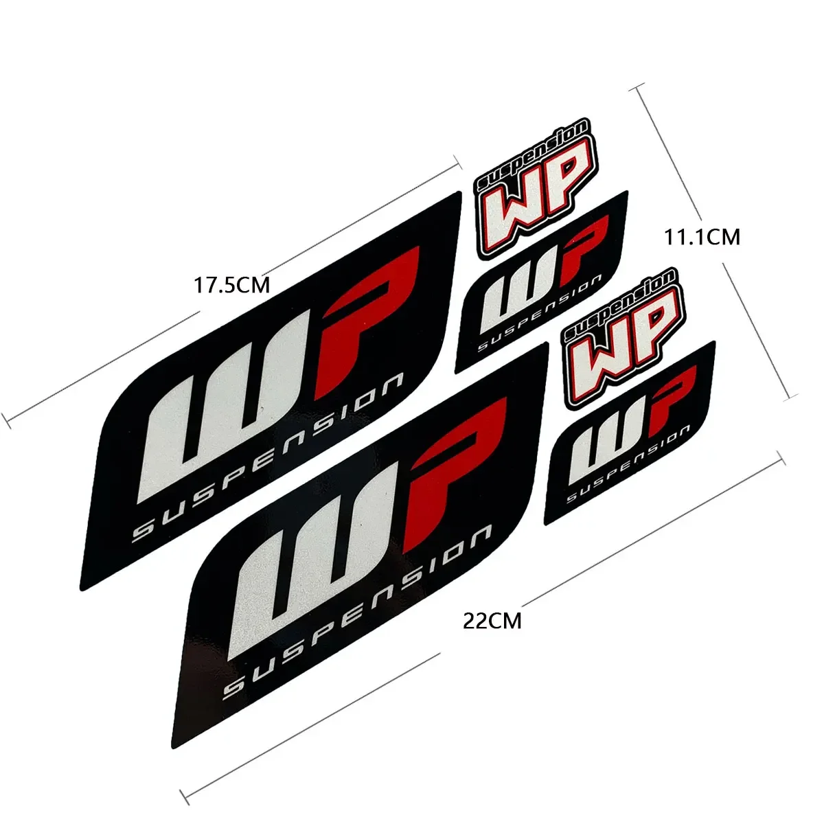 WP Motorcycle Stickers Front Cowl Fuel Tank Side Fairings Fender Helmet Decoration Waterproof Vinyl Decals Motorbike Accessories