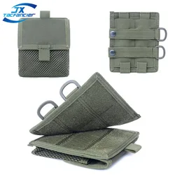 Tactical Módulo exterior Placa de Expansão, liberação rápida Mesh Pouch, EDC Multi-Funcional MOLLE, MOLLE Acessório, luva, caminhadas, caça