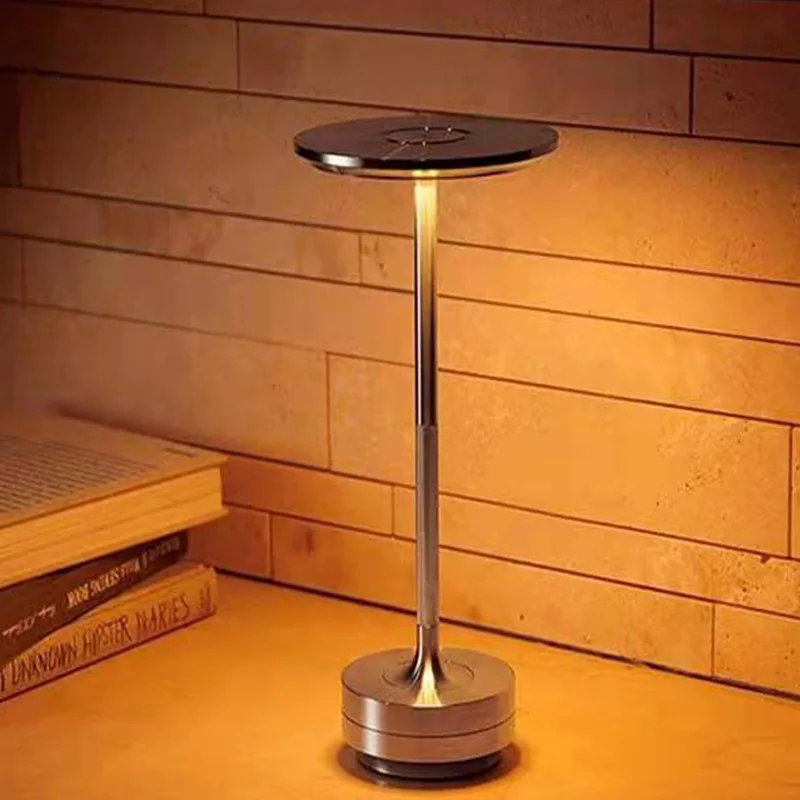 

Aluminium Charge Desk Lamp Industrial Style Minimalist Table Lamps Restaurant Hotel Outdoor Mood Light Tricolor Lighting Lights