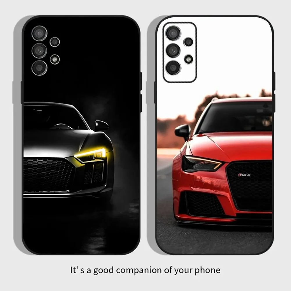 A-Audies RS чехол для телефона в спортивном автомобиле для Samsung Galaxy A13,A21s,A22,A31,A32,A52,A53,A71,A80,A91 мягкий черный Чехол