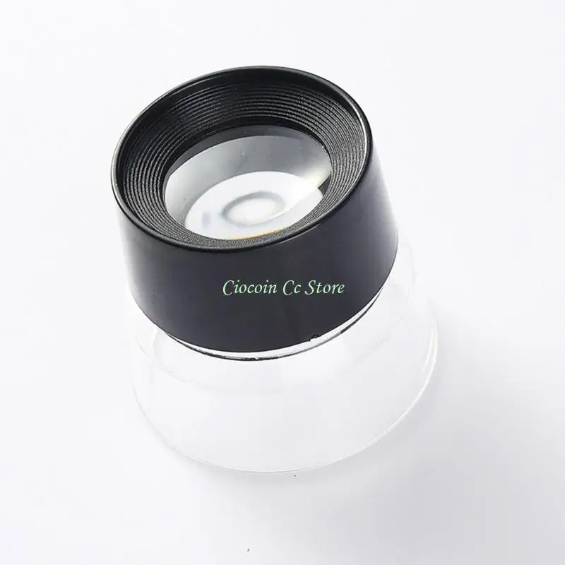 X90F 10x Practical Glass Jewelry Loupe Watch Repair Reading Loupe For Collector Hobbyists Jewelry Repair