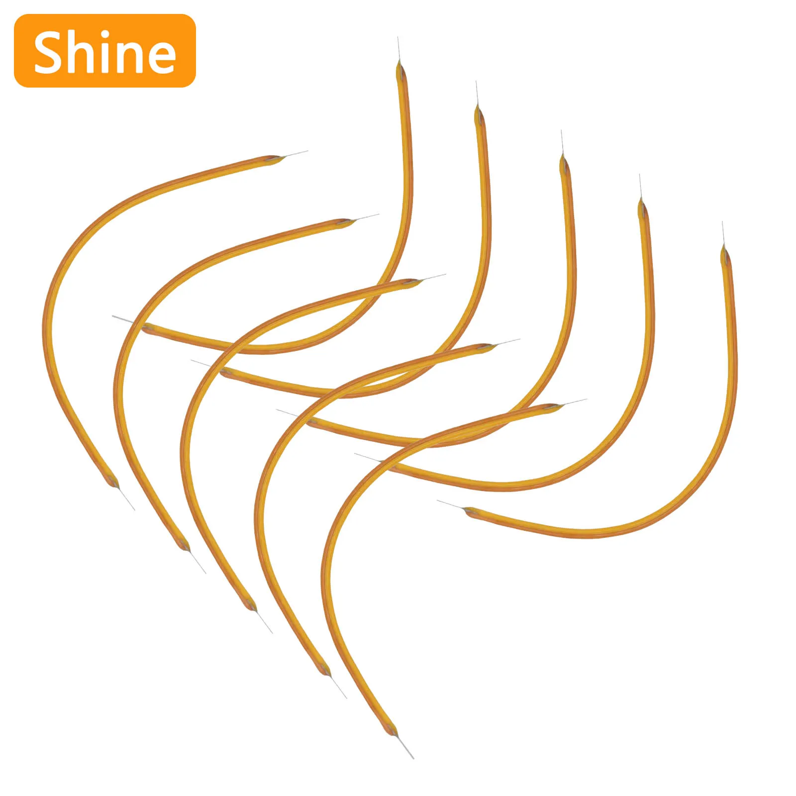 5pcs 95mm DC3V Cob Led Filament 2200k/2700k/Blue/Red/ Pink Edison Bulb Parts Filament Lamp Parts Incandescent Light Accessories